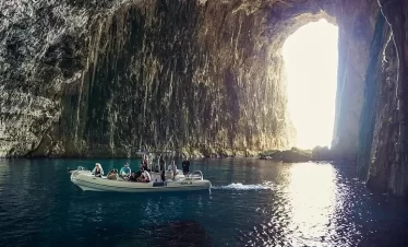 Speedboat Trip to Sazan and Karaburun from Vlore - Haxhi Ali Cave inside