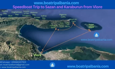 Speedboat Trip to Sazan and Karaburun from Vlore