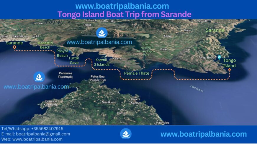 Tongo Island Boat Trip from Sarande - Daily Boat Trip Saranda - Anija Perla X - Ksamil Boat Tours