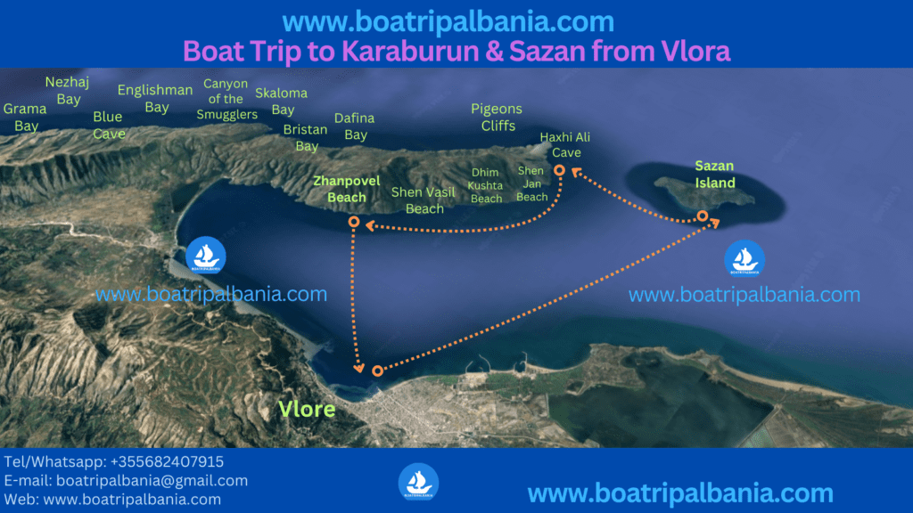 Daily Vlora Boat Trips to Sazan