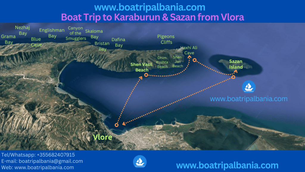 Sazan and Karaburun Cruises Vlore - Daily Boat Tour - Vlora boat Trips