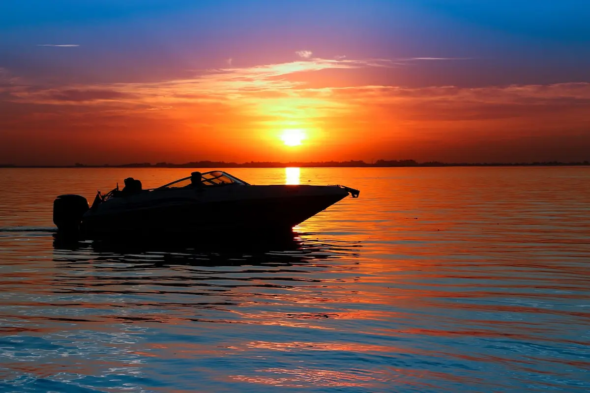 Sunset boat trip along the Albanian Riviera